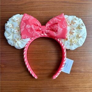 Pink and Cream Disney Popcorn Mouse Ears Headband 🍿